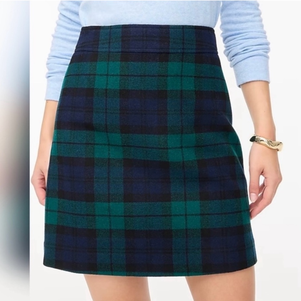 J. CREW Wool Blend skirt in Blackmatch Size 4